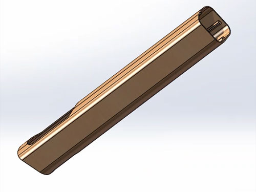 Aluminum shell of lithium battery